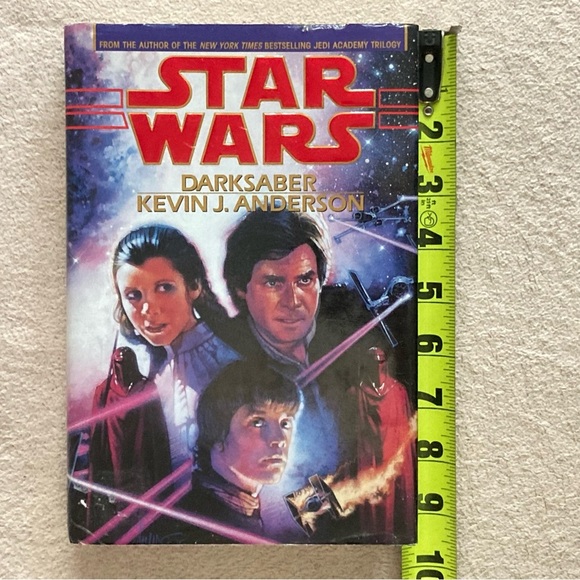 Vintage Star Wars “Darksaber” Hardcover Book-1995-Kevin J. Anderson-Collectible - Picture 2 of 8